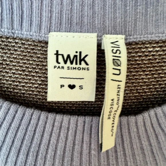 Twik Lavender and Brown Knit Otter Sweater - Picture 3 of 4